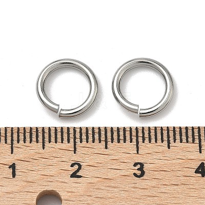 Tarnish Resistant 304 Stainless Steel Open Jump Rings X-STAS-R065-43-1