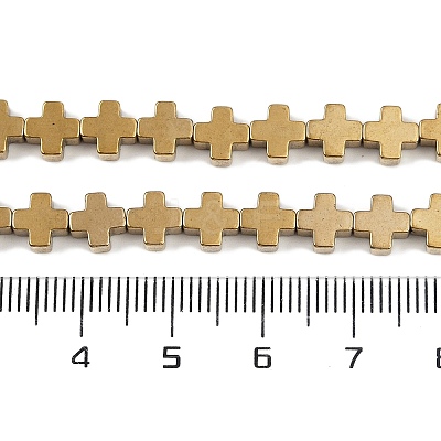 Electroplated Synthetic Non-magnetic Hematite Beads Strands G-J211-A06-03-1