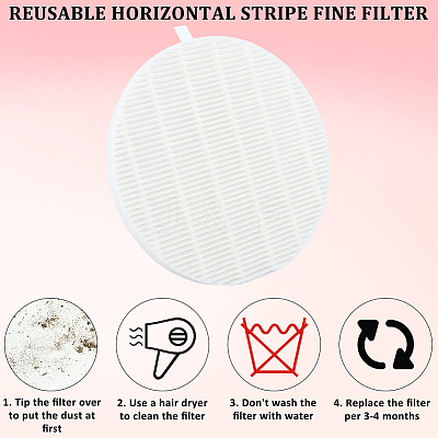 2Pcs Non-woven Fabrics Nail Art Machine Filter AJEW-GF0012-24-1