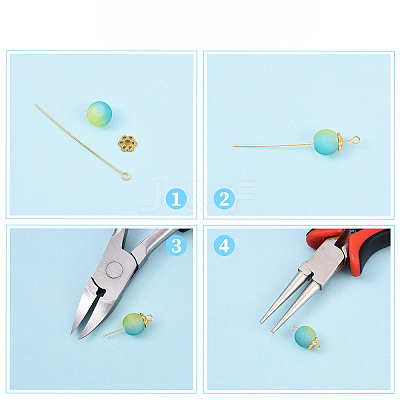 Brass Eye Pins KK-YW0004-04E-P-1