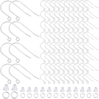300Pcs 304 Stainless Steel Earring Hooks DIY-SP0001-05-1