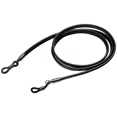 Leather Eyeglass Necklace Strap AJEW-CL0005-06B-1