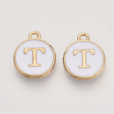Golden Plated Alloy Charms LS-X-ENAM-S118-01T-1