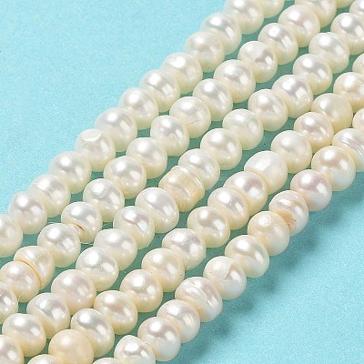 Natural Cultured Freshwater Pearl Beads Strands PEAR-J007-61-1