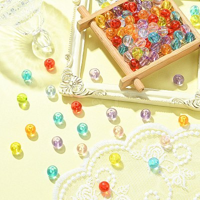 Transparent Acrylic Beads MACR-YW0002-72C-1