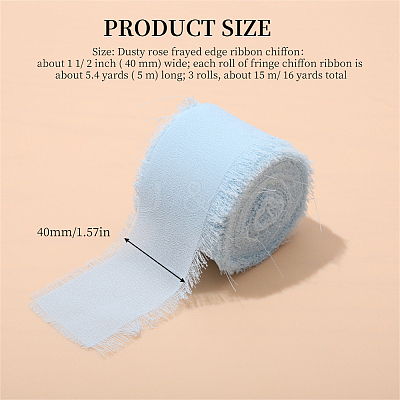 Polyester Chiffon Ribbon HULI-PW0002-054E-1