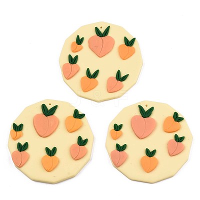 Handmade Polymer Clay Pendants X-CLAY-N010-012-1
