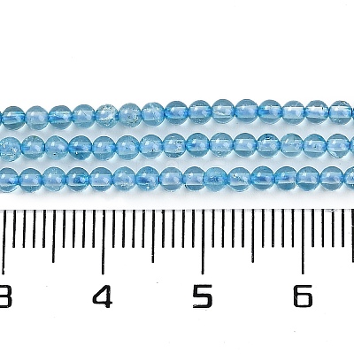 Natural Blue Topaz Beads Strands G-P553-A01-02-1
