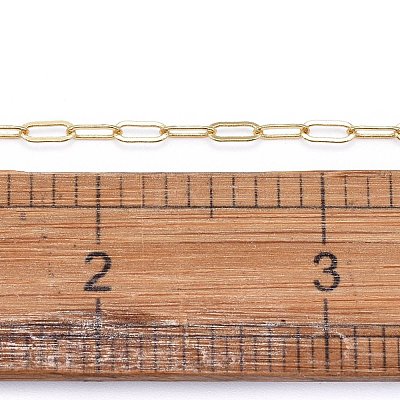 Soldered Brass Paperclip Chains CHC-G005-06G-1