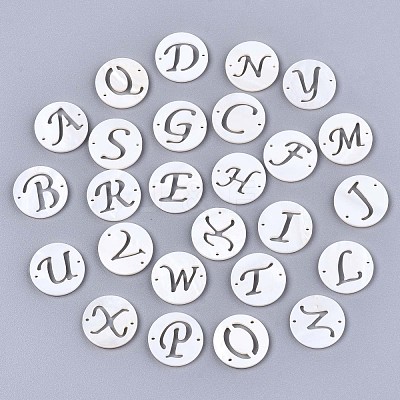 Natural Freshwater Shell Links Connectors X-SHEL-S276-120-1