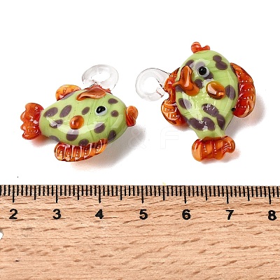 Handmade Lampwork Pendants LAMP-B035-01C-19-1