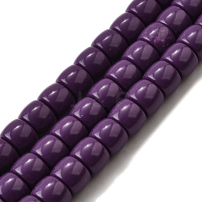 Natural Lepidolite/Purple Mica Stone Beads Strands G-F791-B01-1