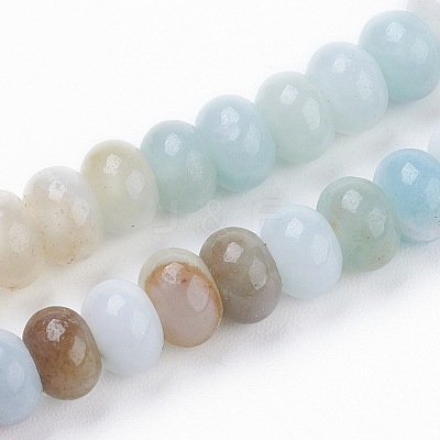 Natural Flower Amazonite Beads Strands G-F520-16-1