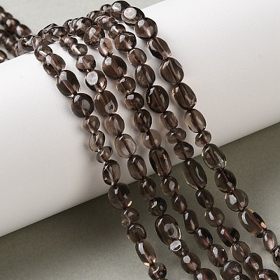Natural Ice Obsidian Beads Strands G-C268-A07-6x8mm-1