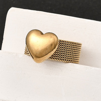 304 Stainless Steel Finger Rings for Women RJEW-K258-11G-1