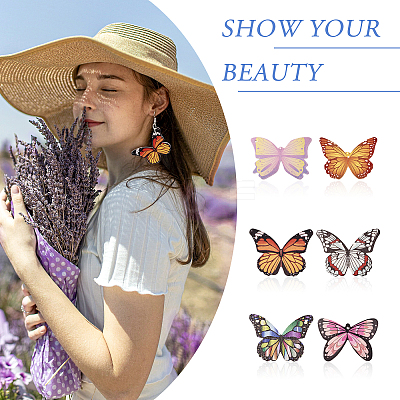 Butterfly Earring Making Kit FIND-TA0002-67-1