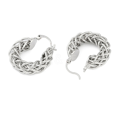 Brass Hoop Earring for Women LS-EJEW-L288-002P-1