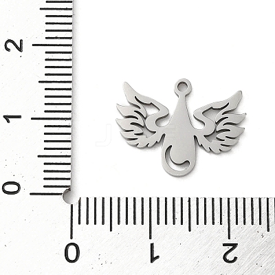 Non-Tarnish 5Pcs 201 Stainless Steel Pendants STAS-B064-17P-1