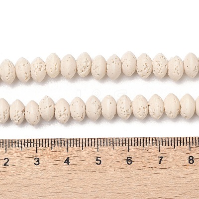 Synthetic Lava Rock Beads Strands G-B087-02A-11-1