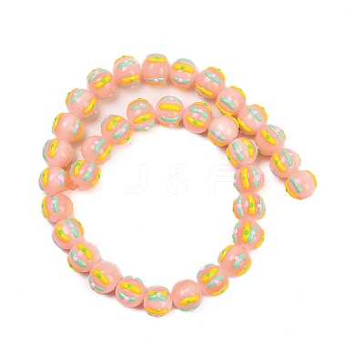 Baking Paint Glass Enamel Beads LAMP-R004-05K-1
