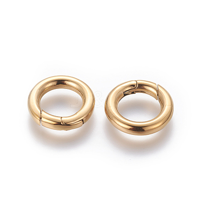 304 Stainless Steel Spring Gate Rings STAS-D070-01G-1-1