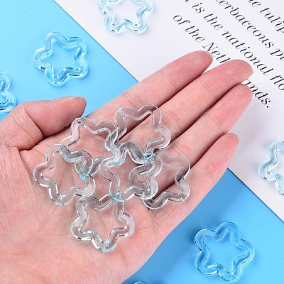 Transparent Acrylic Beads MACR-S373-24-B08-1