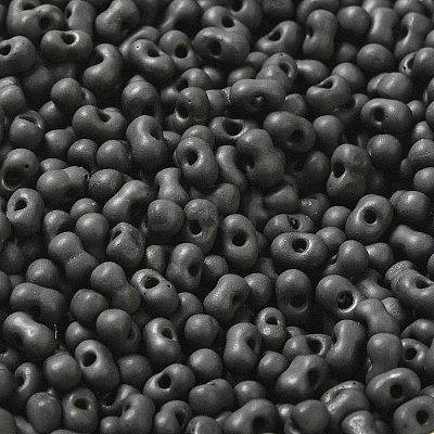 Glass Frosted Seed Beads SEED-K009-05B-03-1