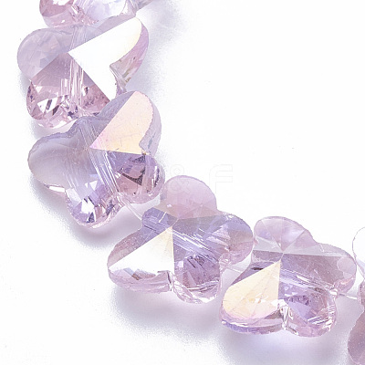 Electroplate Glass Beads EGLA-Q091-14mm-B17-1