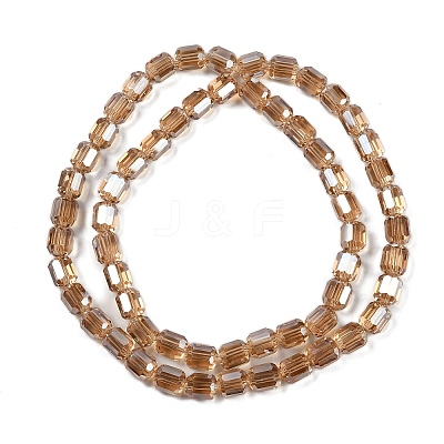 Electroplate Glass Beads Strands GLAA-G112-07-1