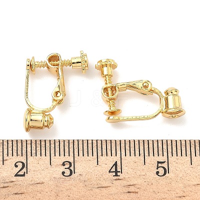 Brass Screw On Clip-on Earring Converters Findings KK-A281-27G-1