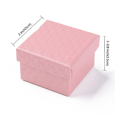 Square Cardboard Ring Boxes LS-CBOX-S020-02-1
