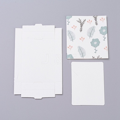 Kraft Paper Boxes and Necklace Jewelry Display Cards CON-L016-A06-1