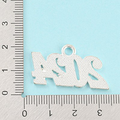 Alloy Numbers Pendants PALLOY-D028-01S-1