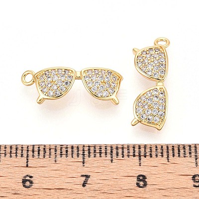 Brass Micro Pave Cubic Zirconia Pendants KK-N263-87G-1