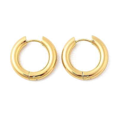 202 Stainless Steel Huggie Hoop Earrings EJEW-O087-08K-G-1