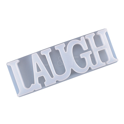 DIY Word Laugh Silicone Molds X-DIY-K017-05-1