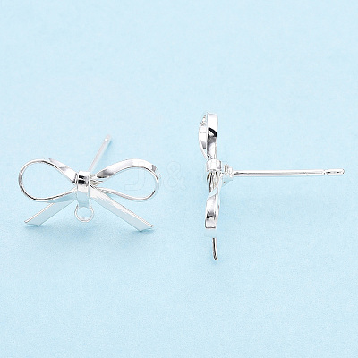 Brass Stud Earring Findings KK-S350-013S-1