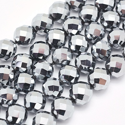 Terahertz Stone Beads Strands G-O166-14-8mm-1