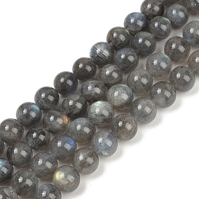 Natural Labradorite Beads Strands G-G448-8mm-04A-1