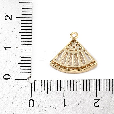 Brass Micro Pave Cubic Zirconia Pendants KK-S339-07G-1
