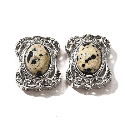Natural Dalmatian Jasper Multi-Strand Links KK-M304-05P-09-1