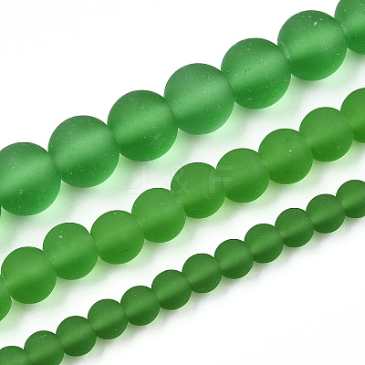 Transparent Glass Beads Strands GLAA-T032-T8mm-MD07-1