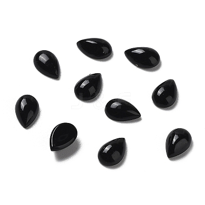Natural Black Onyx Cabochons G-K337-10-1