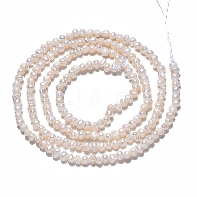 Natural Cultured Freshwater Pearl Beads Strands PEAR-N013-02H-1