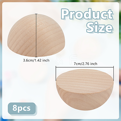 Wood Cabochons WOOD-WH0062-51B-WH-1