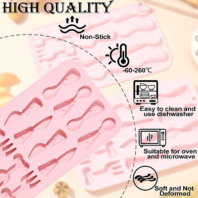 12 Knife and Fork Shaped Silicone Mold ST-CJ0007-24-1