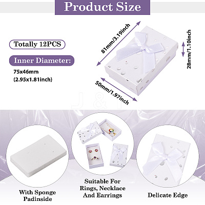 Polka Dot Pattern Cardboard Jewelry Packaging Boxes LS-CON-TAC0011-04B-03-1