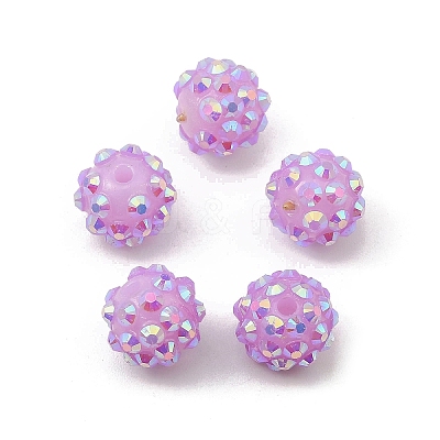 AB-Color Resin Rhinestone Beads RESI-S315-10x12-10-1