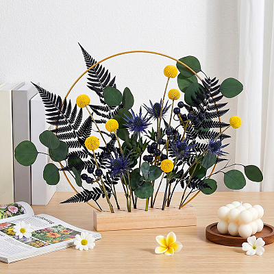 1Pc Wood Dried Flower Holder ODIS-BC0001-31G-1