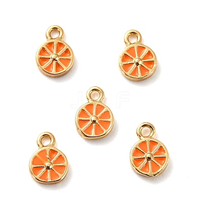 Brass Enamel Pendants KK-P207-017G-RS-1